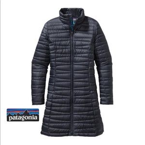 Patagonia Fiona Down Parka Smoulder Blue Jacket